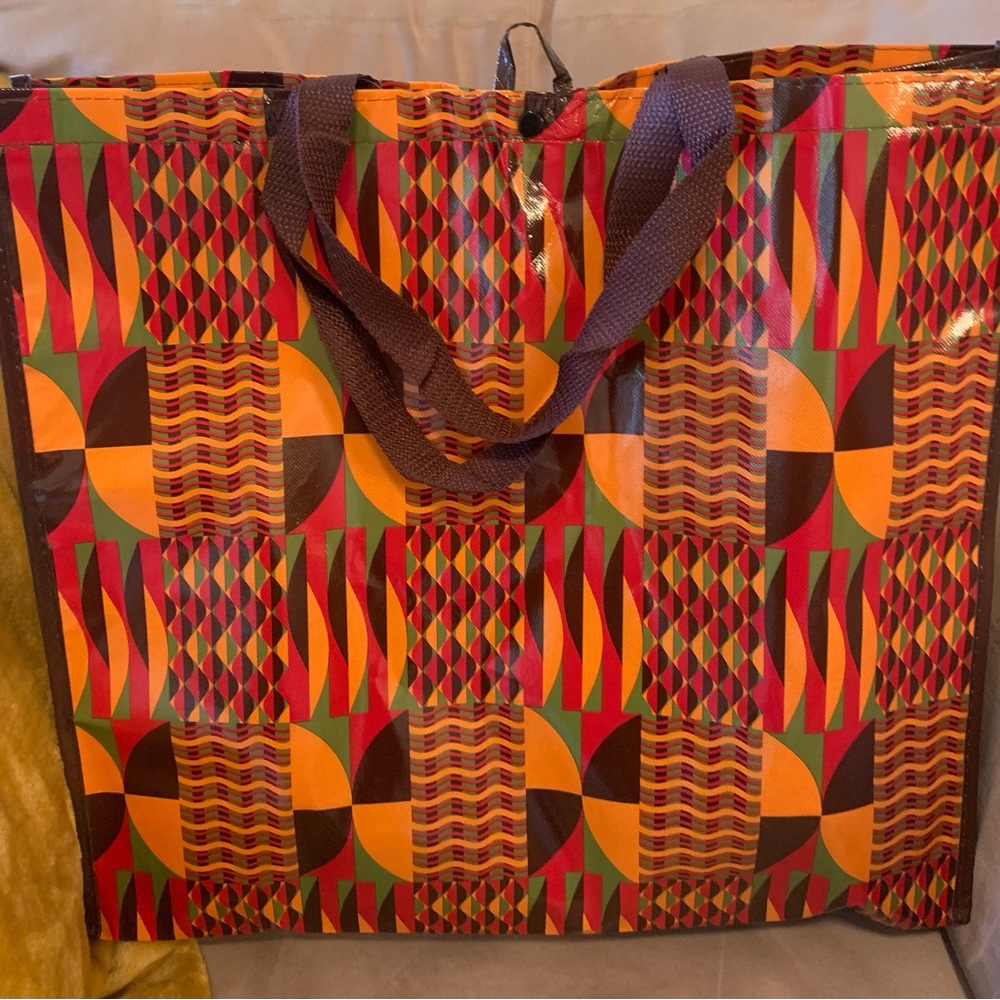 Michael's African Print Tote Bag - Picture 2 of 10